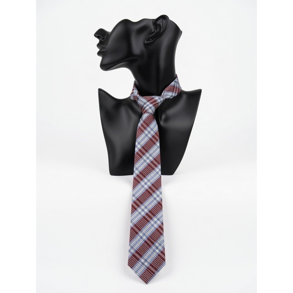 Ben Sherman Plaid 100% Silk Necktie